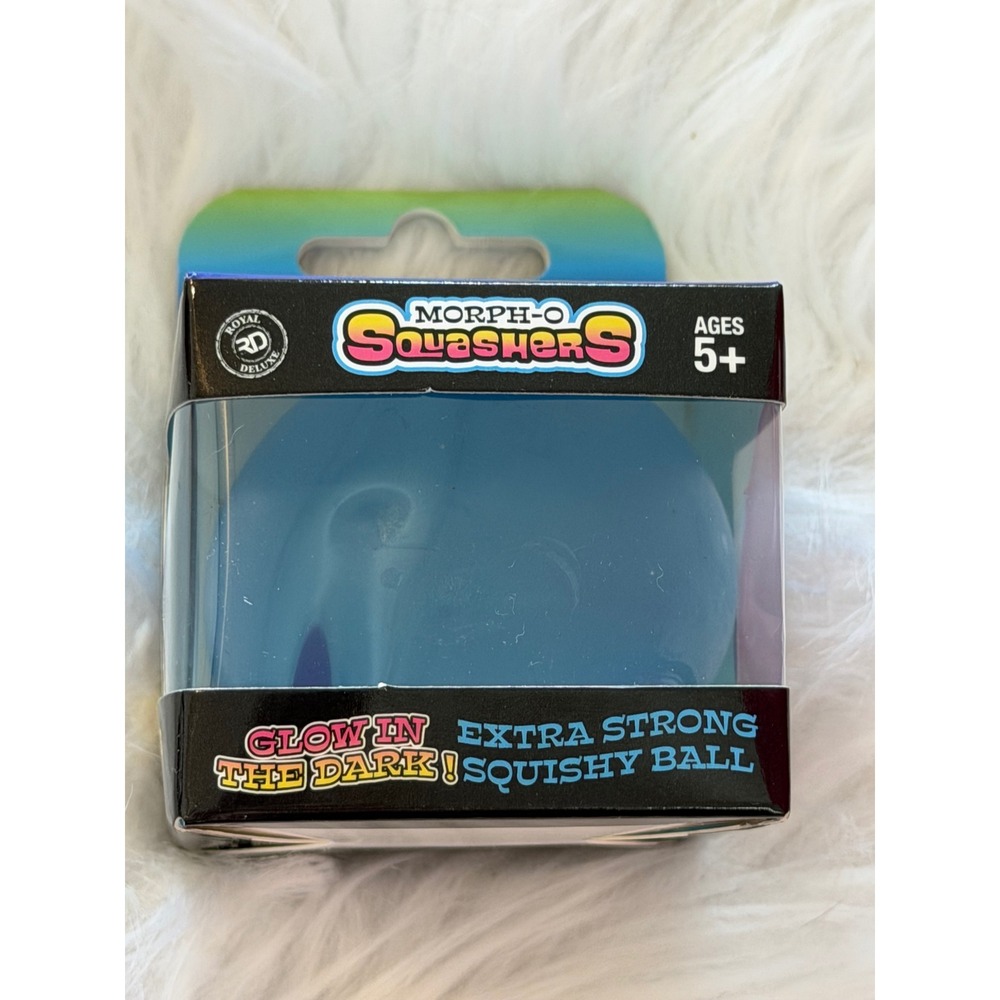 Morph-O Squashers Glow in the Dark Extra Strong Squishy Ball Blue TY81116
